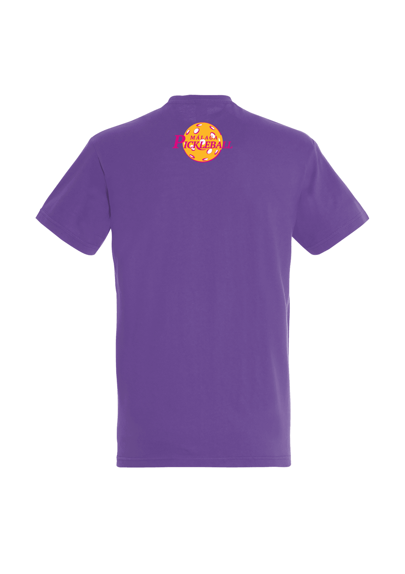 Camiseta morada para hombre 190g 01 Pickleball Malaga - PBM01-IMPERIALVIOLETDOS