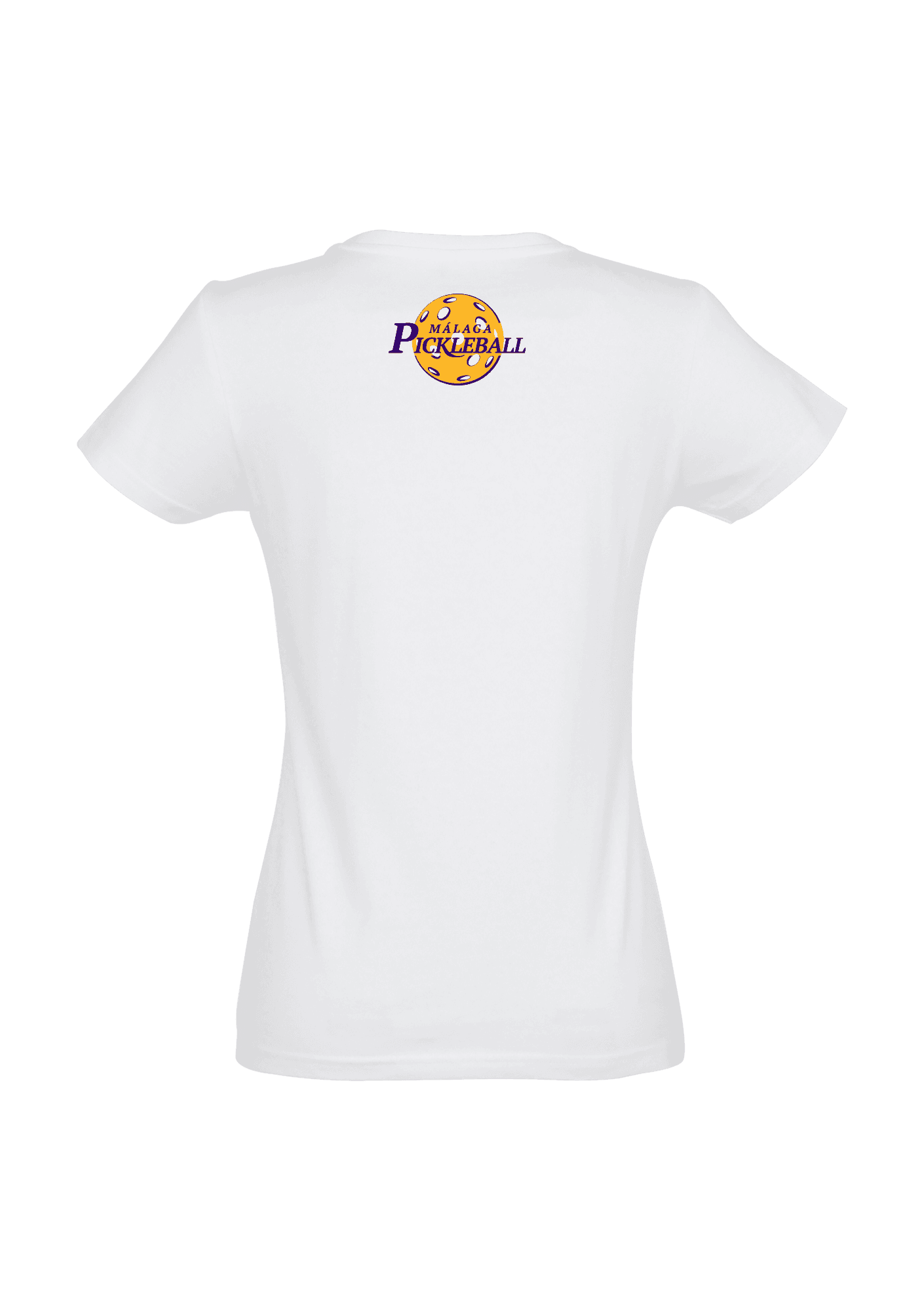 Camiseta blanca para mujer 190g 019 Pickleball Malaga - PBM19-IMPERIALFEMMEBLANCDOS